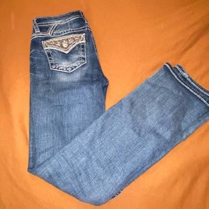 Size 26 X 34 Miss Me Boot Cut Jeans